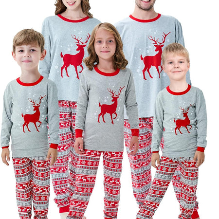 Family Matching Christmas Pajamas Boys Girls Holiday Pajamas Kids Sleepwear Christmas Pjs
