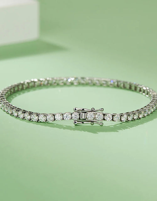 Load image into Gallery viewer, Custom Moissanite Diamond Tennis Bracelet Chains Iced Out 925 Silver
