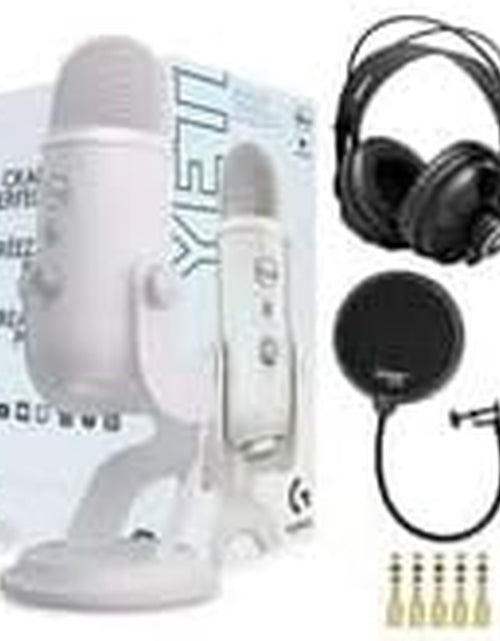 Load image into Gallery viewer, Yeti USB Microphone (Blackout) Bundle with Knox Gear Headphones and Pop Filter (3 Items)
