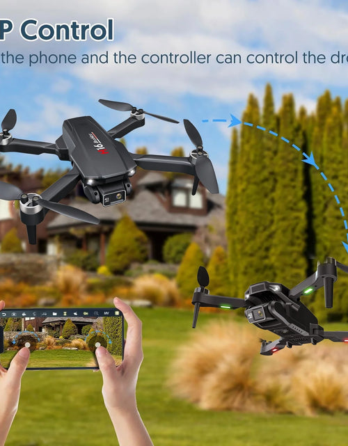 Load image into Gallery viewer, H16 Drone with Camera for Adults 4K, Foldable Drone for Beginners with Brushless Motor, Optical Flow Positioning, with 2 Batteries and Carrying Case
