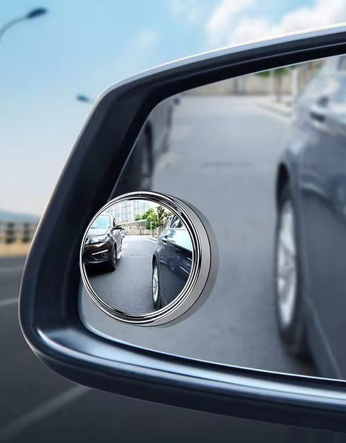 Load image into Gallery viewer, 2Pcs 360 Degree Adjustable Blind Spot Mirror Car Auxiliary Rearview Convex Mirror round Frame Wide Angle Mirrors for Car Reverse
