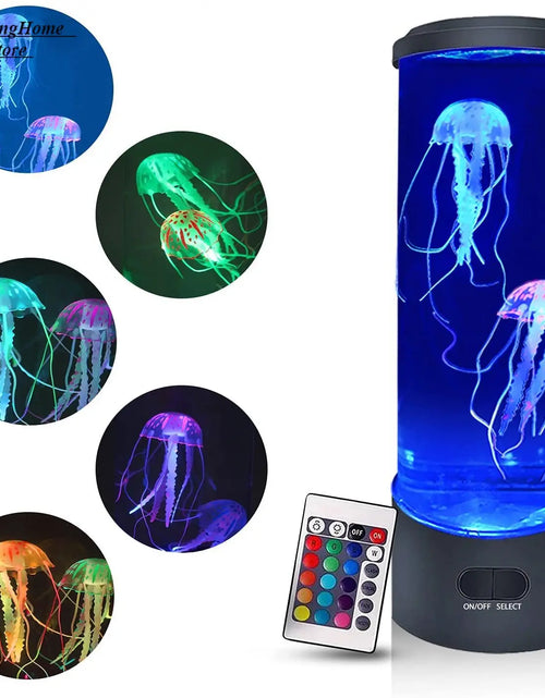 Load image into Gallery viewer, Jellyfish Lamp Color Changing Remote Control Aquarium Tank LED Night Light Birthday Gift USB Charging Relaxing Mood
